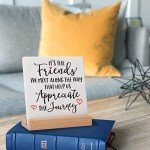 Friend Gifts for Women Best Friend Bestie BFF Soul Sister Birthday Christmas, Friendship Gifts for Coworker Leader Boss, Friend Appreciation Gifts for Long Distance Friend Saying Plaques
