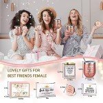 Birthday Gifts for Women Best Friends, Friendship Gifts for Women BFF Gifts Birthday Gifts for Friends Female Sister Gifts from Sister Lavender Scented Candles Christmas Gifts for Women, Friends