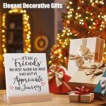 Friend Gifts for Women Best Friend Bestie BFF Soul Sister Birthday Christmas, Friendship Gifts for Coworker Leader Boss, Friend Appreciation Gifts for Long Distance Friend Saying Plaques
