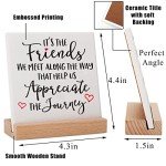 Friend Gifts for Women Best Friend Bestie BFF Soul Sister Birthday Christmas, Friendship Gifts for Coworker Leader Boss, Friend Appreciation Gifts for Long Distance Friend Saying Plaques