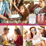 Birthday Gifts for Women Best Friends, Friendship Gifts for Women BFF Gifts Birthday Gifts for Friends Female Sister Gifts from Sister Lavender Scented Candles Christmas Gifts for Women, Friends