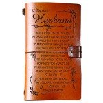 PRSTENLY Gifts for Husband Leather Journal, To My Husband Gifts 140 Page Refillable Notebooks, Fathers Day Anniversary Birthday Christmas Valentines Day Wedding Gifts for Him Men Husband from Wife