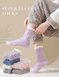 Cozy Winter Fuzzy Socks for Women - 6 Pairs