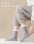 Cozy Winter Fuzzy Socks for Women - 6 Pairs