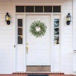 CEWOR Eucalyptus Wreath for Front Door 20in Fall Wreath for Farmhouse Front Porch Home Decor