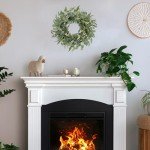 CEWOR Eucalyptus Wreath for Front Door 20in Fall Wreath for Farmhouse Front Porch Home Decor