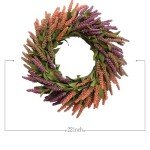 Bibelot 22" Fall Wreath, Wheat Autumn Wreaths for Front Door, Fall Grain Harvest Wreath for Thanksgiving, Farmhouse or Room Indoors, Outdoors