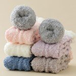 Cozy Winter Fuzzy Socks for Women - 6 Pairs