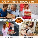 TESLYAR Wood Phone Docking Station for men - Desk Accessories & Workspace Organizer - Nightstand organizer - Birthday gifts for Men or Dad - Idea for Anniversary - Key Holder - Stand Watch (Brown)