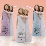 AcowSpt Mom Birthday Gifts from Daughter, Christmas for Mom, Mother of The Bride Gifts, Birthday Gifts for Mom from Daughter, Mom Gifts for Christmas, Sculpted Hand-Painted Figurine