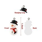 Garma 36PCS Mini Resin Christmas Ornaments Tiny Christmas Tree Decorations Set Comes with String Small Christmas Hanging Ornament for Christmas Tree Decorations