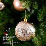 Christmas Ornaments for Xmas Trees,Champagne Shatterproof Christmas Ball Ornaments