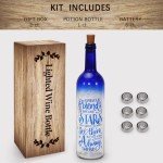 Christmas Gifts for Women - Best Friends Gifts - Wine Bottle Lights with Cork - Light Up Lamp Decor for Home Decorations - Birthday Friendship Unique Gift for Womens Who Have Everying Men Girls Boys