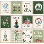 Justforjoyful 12Pcs Christmas Wall Art Prints Boho Merry Christmas Posters for Wall Decoration Xmas Holiday Wall Art Posters Winter Room Decor for Living Room Bedroom Office 8X10Inch Unframed