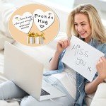 Pocket Hug Token & Leather Keychain Gift