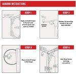 Renditions Gallery Joy to the World Wreath Wall Art, Christmas & Winter Artwork, Festive Poinsettia, Red, Green, Premium Gallery Wrapped Canvas Decor, Ready to Hang, 16 in H x 16 in W, Made in America