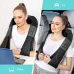 Shiatsu Neck and Back Massager with Heat, Deep Tissue 4D Kneading Shoulder Massage Pillow for Back, Neck and Shoulder, Body Muscle Pain Relief, Use at Home, Office, Car - Gifts for Women Men Dad Mom