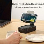 Bluetooth Speaker Phone Stand with Color Changing Light