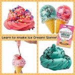 Original Stationery Ice Cream Slime Kit for Girls, Amazing Ice Cream Slime Making Kit to Make Butter Slime, Cloud Slime & Foam Slimes, Fun Holiday Gift Idea for Christmas & Easter