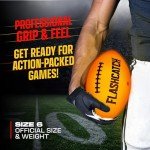 Light Up Football - Glow in the Dark Ball - NO 6 - Outdoor Sports Birthday Gifts for Boys 8-15+ Year Old - Kids Teenage Youth Easter Gift Ideas Activity - Boy Toys Stuff Ages 8 9 10 11 12 13 14 15