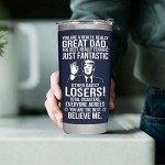 BETHEGIFT Gifts for Dad from Daughter, Son, Kids - Dad Gifts for Christmas, Fathers Day - Present for Dad - Birthday Gifts for Dad - Dad Tumbler 20oz, Navy