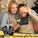 Dealswin Gifts for Dad Funny Socks: Birthday Gifts for Men Husband Garandpa, Stocking Stuffers for Men Father's Day Gifts idea, I'm Not Sleeping I'm Just Resting My Eyes Socks
