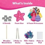 Skillmatics Art & Craft Activity - Poke-in Art Magical Princesses, Mess-Free Art for Kids, DIY Craft Kits, Creative Activity, Fine Motor Skills, Christmas Gifts for Girls & Boys Ages 4, 5, 6, 7, 8, 9