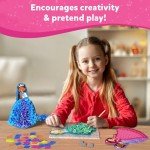 Skillmatics Art & Craft Activity - Poke-in Art Magical Princesses, Mess-Free Art for Kids, DIY Craft Kits, Creative Activity, Fine Motor Skills, Christmas Gifts for Girls & Boys Ages 4, 5, 6, 7, 8, 9