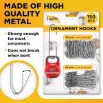 Leafeon 150 Silver Christmas Ornament Hooks