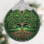 Tree of Life Stained Glass Christmas Ornament