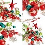 132-Piece Shatterproof Christmas Ornament Set