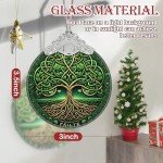 Tree of Life Stained Glass Christmas Ornament