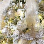 Champagne Shatterproof Christmas Tree Ball Ornaments Set