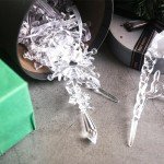 20PCS Clear Acrylic Snowflake Ornaments for Holidays