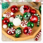 60-Pack Shatterproof Christmas Ball Ornaments Set