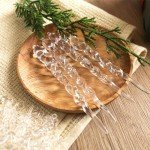 20PCS Clear Acrylic Snowflake Ornaments for Holidays