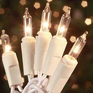 100 Count Mini Clear Christmas Tree Lights