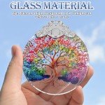 Tree of Life Stained Glass Christmas Ornament