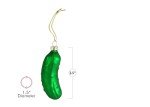 Christmas Pickle Tree Ornament - 3.5" Glass Decor