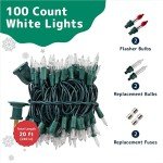 100 Count Warm White Christmas Tree Lights