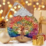 Tree of Life Stained Glass Christmas Ornament