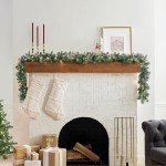 9ft Pre-Lit Carolina Pine Christmas Garland with Pine Cones