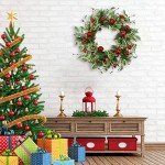 Festive Artificial Christmas Wreath with Holly & Bell