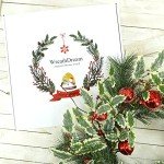 Festive Artificial Christmas Wreath with Holly & Bell