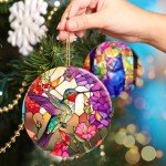 Hummingbird Christmas Ornament - Holiday Gift Idea