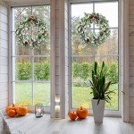 Festive 20-Inch Christmas Wreath with Pine Cones