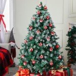 24 Red & White Shatterproof Christmas Ball Ornaments