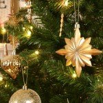 80pcs Elegant Gold Christmas Ornament Ball Set