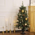 80pcs Elegant Gold Christmas Ornament Ball Set