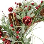 20” Holiday Wreath with Jingle Bells and Berries